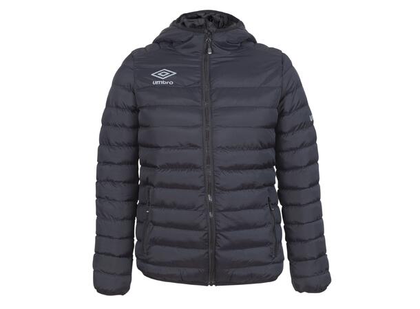 UMBRO Core Isopad Jacket jr Sort 116 Vattert jakke med hette til junior 