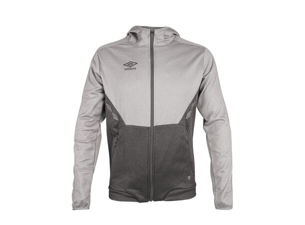 UMBRO Core Tech Hood Zip J Gråmelert 128 Jakke med hette, i resirkulert polyester 