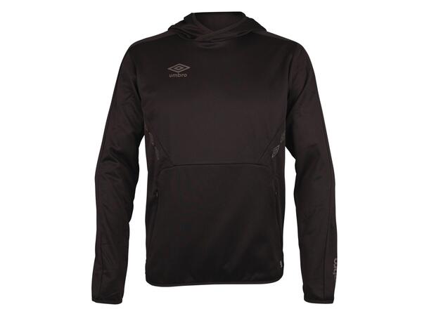 UMBRO Core Tech Hoodie Sort S Hettegenser i resirkulert polyester 