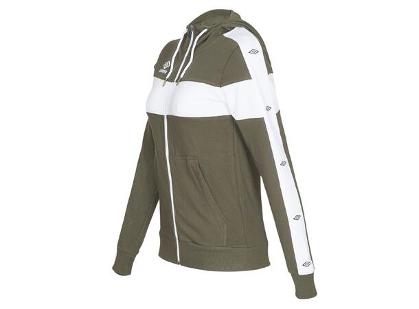UMBRO Core X Hood Jacket W Grønn 34 Hettejakke i bomull 