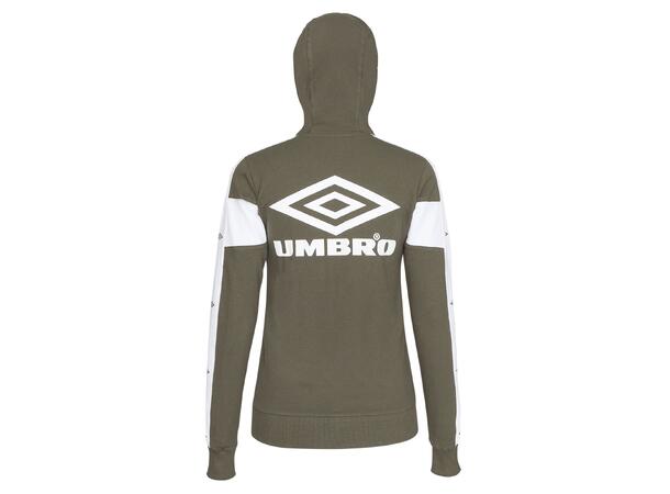 UMBRO Core X Hood Jacket W Grønn 34 Hettejakke i bomull 
