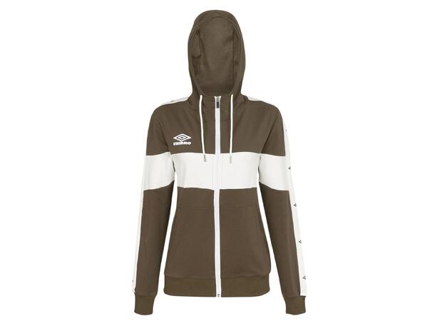 UMBRO Core X Hood Jacket W Grønn 34 Hettejakke i bomull 