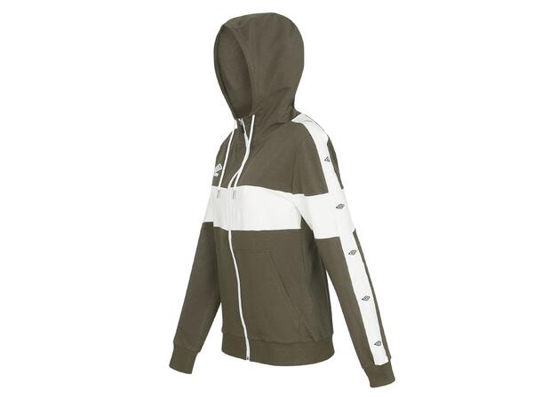 UMBRO Core X Hood Jacket W Grønn 34 Hettejakke i bomull 
