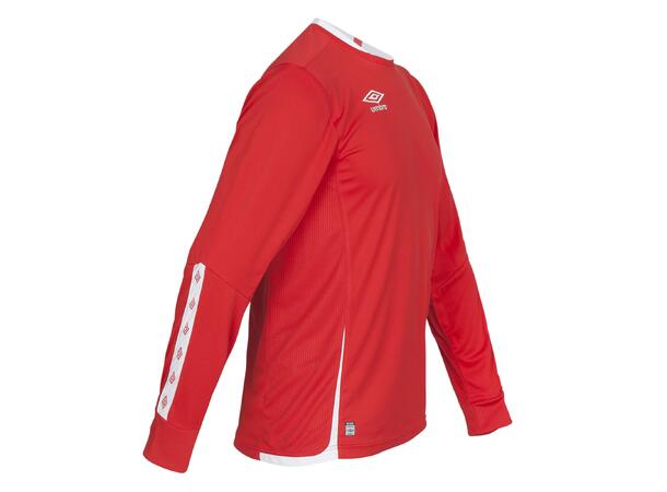 UMBRO UX Elite LS Jsy Rød/Hvit XS Flott langermet spillertrøye 