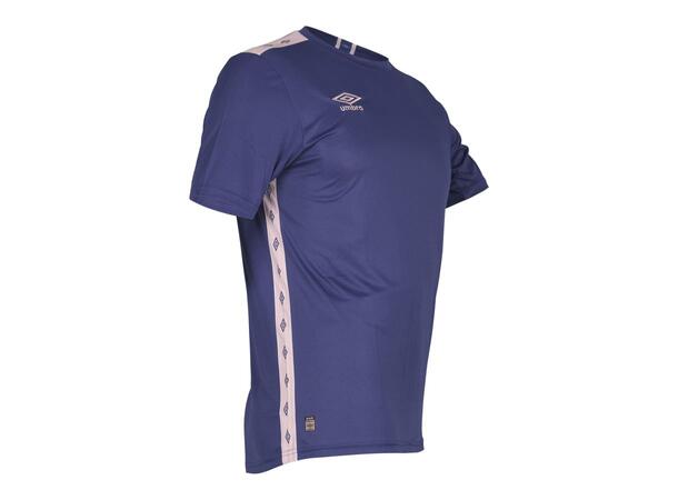 UMBRO UX Elite Trn Tee jr Blå/Hvit 140 Teknisk trenings t-skjorte til junior 