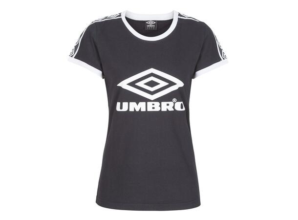 UMBRO Core X Legend Tee W Sort 44 T-skjorte til dame i bomull 