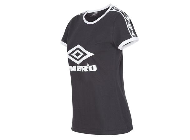 UMBRO Core X Legend Tee W Sort 44 T-skjorte til dame i bomull 