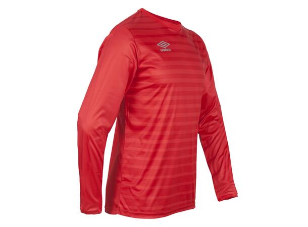 UMBRO Sublime LS Jersey jr Rød 116 Langermet sublimert spillertrøye 