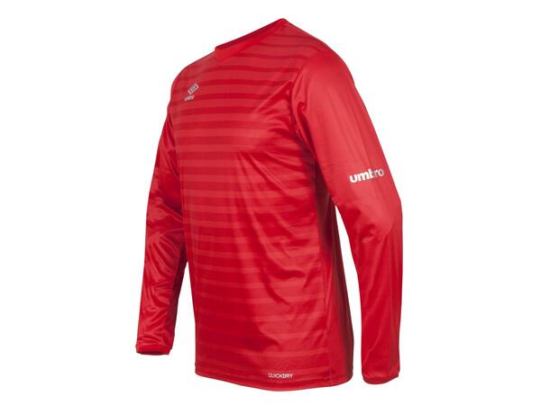 UMBRO Sublime LS Jersey jr Rød 116 Langermet sublimert spillertrøye 