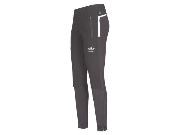 UMBRO UX Elite Hybrid Pant Sort S Treningsbukse, vannavvisende forside lår 