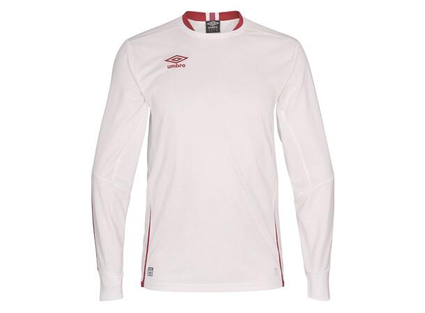 UMBRO UX Elite LS Jsy j Hvit/Rød 164 Flott langermet spillertrøye 