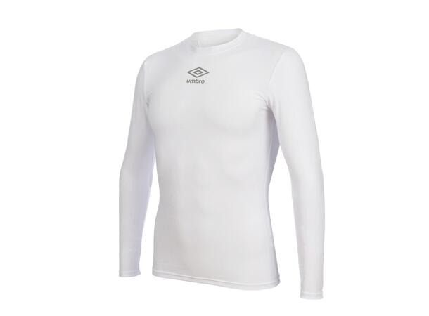 UMBRO UX Elite Underw Top Hvit XS/S Teknisk tettsittende trøye med lang arm 