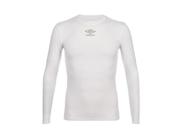 UMBRO UX Elite Underw Top Hvit XS/S Teknisk tettsittende trøye med lang arm 