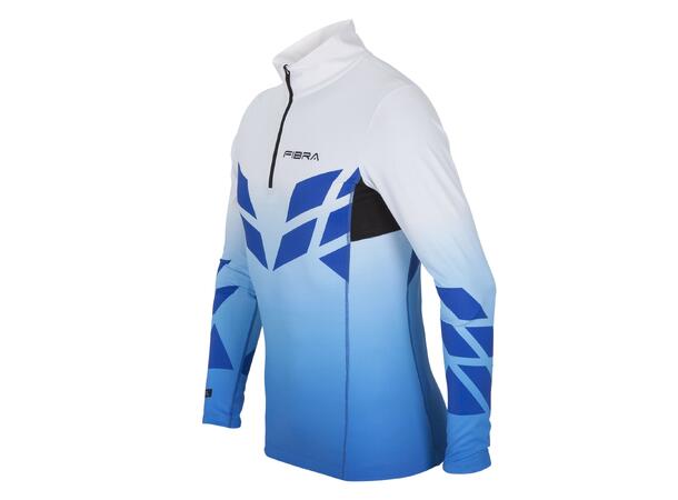 FIBRA Sync Ski Race Top Blå S Tettsittende langrennstrøye 
