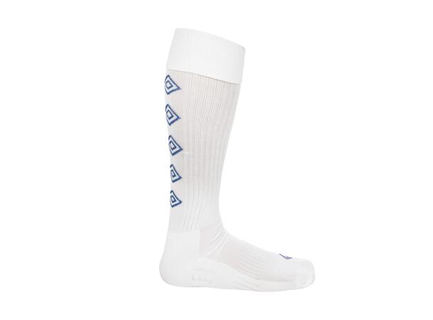 UMBRO UX Elite Fotb.Str Hvit/Blå 26-29 Solide fotballstrømper - god passform 