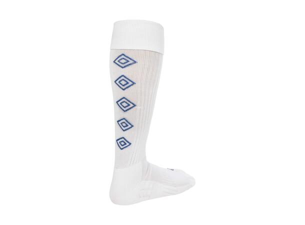 UMBRO UX Elite Fotb.Str Hvit/Blå 26-29 Solide fotballstrømper - god passform 