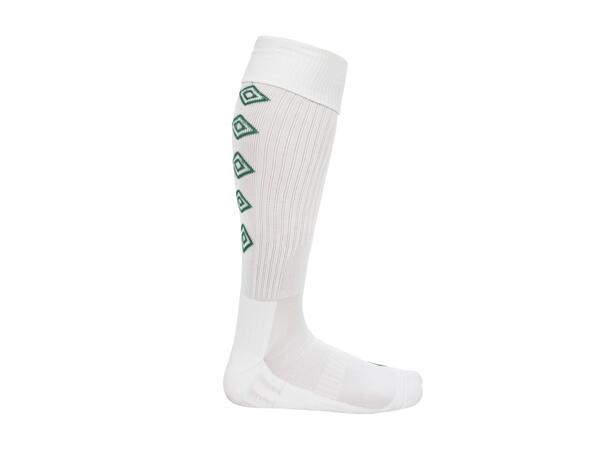 UMBRO UX Elite Fotb.Str Hvit/Grønn 26-29 Solide fotballstrømper - god passform 