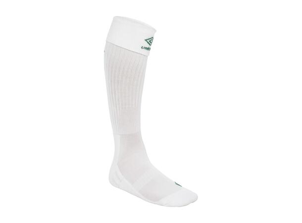 UMBRO UX Elite Fotb.Str Hvit/Grønn 26-29 Solide fotballstrømper - god passform 