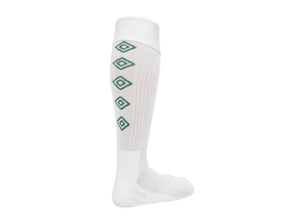 UMBRO UX Elite Fotb.Str Hvit/Grønn 26-29 Solide fotballstrømper - god passform 
