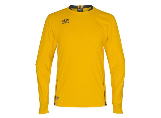 UMBRO UX Elite LS Jsy Gul/Sort 3XL Flott langermet spillertrøye 
