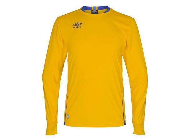 UMBRO UX Elite LS Jsy j Gul/Blå 128 Flott langermet spillertrøye 