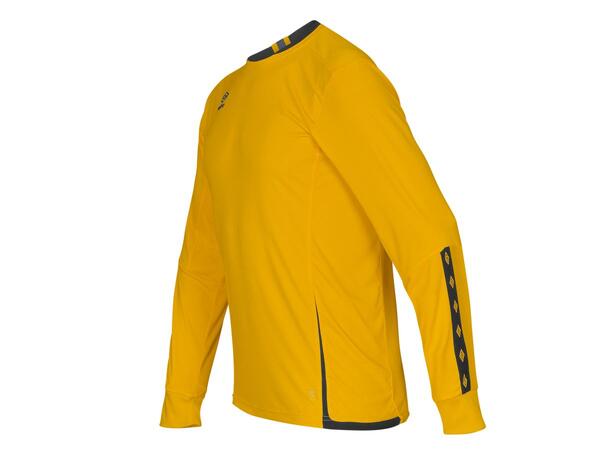 UMBRO UX Elite LS Jsy j Gul/Sort 164 Flott langermet spillertrøye 