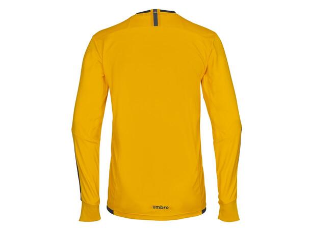 UMBRO UX Elite LS Jsy j Gul/Sort 164 Flott langermet spillertrøye 