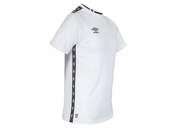 UMBRO UX Elite Trn Tee jr Hvit/Sort 128 Teknisk trenings t-skjorte til junior 