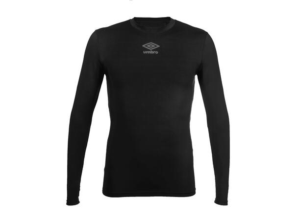 UMBRO UX Elite Underw Top Sort XS/S Teknisk tettsittende trøye med lang arm 
