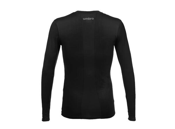 UMBRO UX Elite Underw Top Sort XS/S Teknisk tettsittende trøye med lang arm 