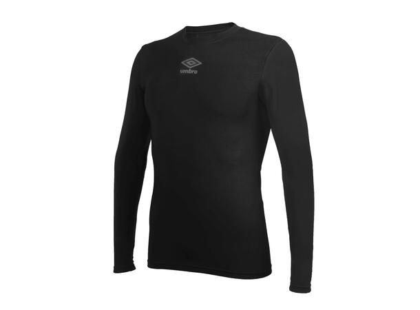 UMBRO UX Elite Underw Top Sort XS/S Teknisk tettsittende trøye med lang arm 