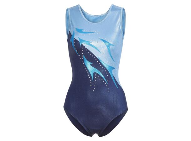 FIBRA Gym Leotard Multi W Blå 116 Stilig turndrakt 