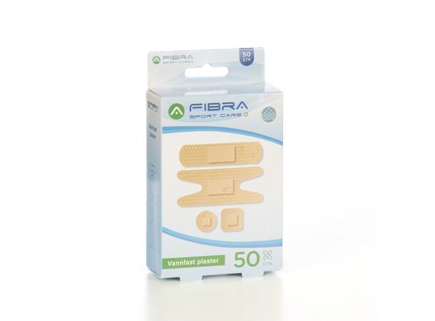 FIBRA Plaster 50pk Water Resistant Waterproof Plasters 50s Assorted 