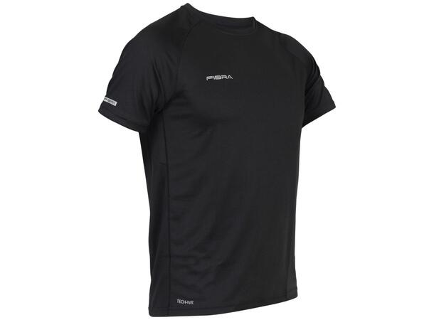FIBRA Sync Logo Tee Sort 4XL Lett komfortabel T-skjorte 
