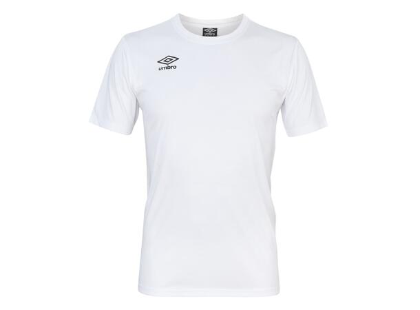 UMBRO Core Poly Tee jr Hvit 116 Enkel, tekniske polyestertrøye 
