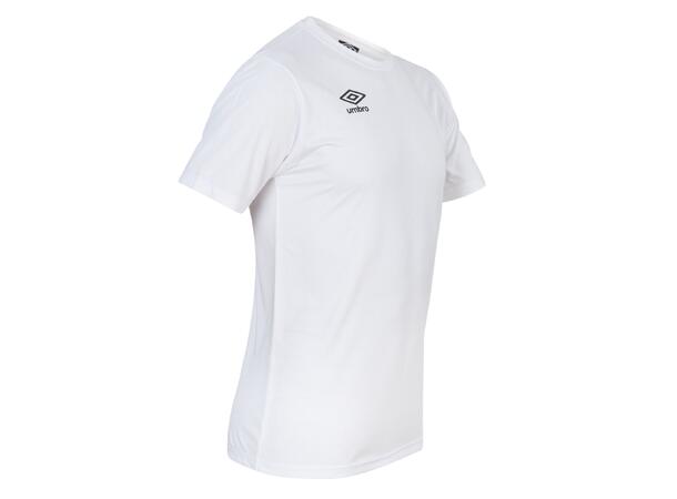 UMBRO Core Poly Tee jr Hvit 116 Enkel, tekniske polyestertrøye 