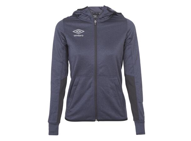 UMBRO Core Tech Hood Zip W19 Blå mel. 34 Hettejakke med glidelås til dame 