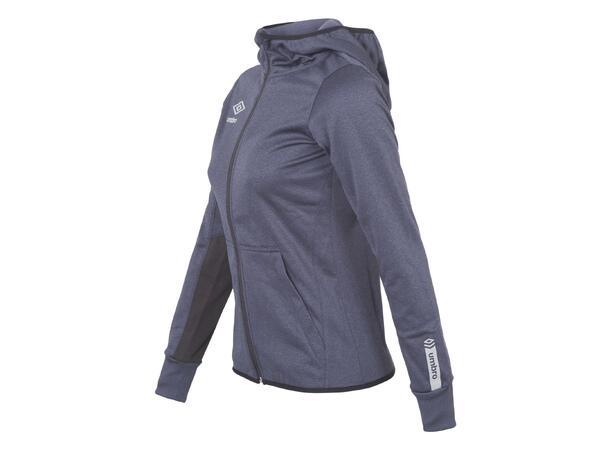 UMBRO Core Tech Hood Zip W19 Blå mel. 34 Hettejakke med glidelås til dame 