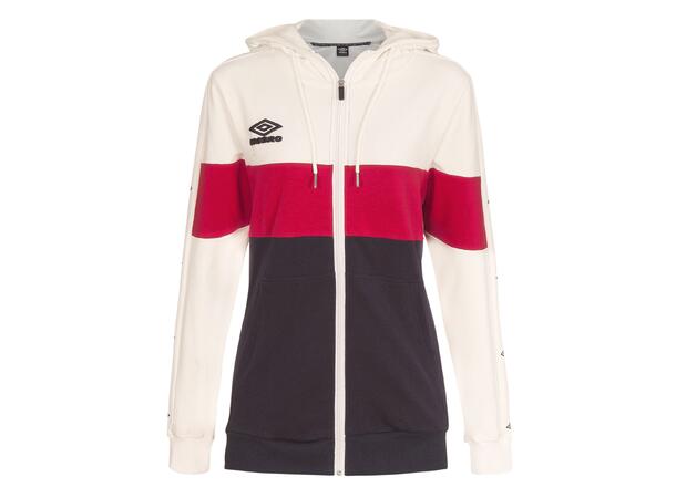 UMBRO Core X Hood Jacket W Hvit 34 Hettejakke i bomull 