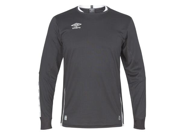 UMBRO UX Elite LS Jsy Sort/Hvit 3XL Flott langermet spillertrøye 