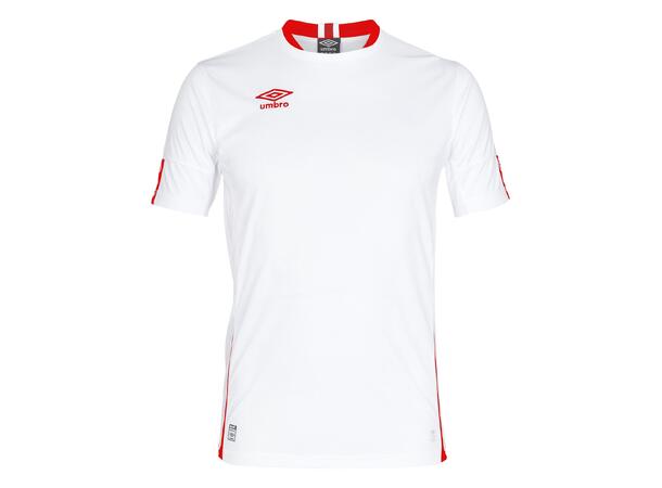 UMBRO UX Elite SS Jsy Hvit/Rød M Flott kortermet spillertrøye 