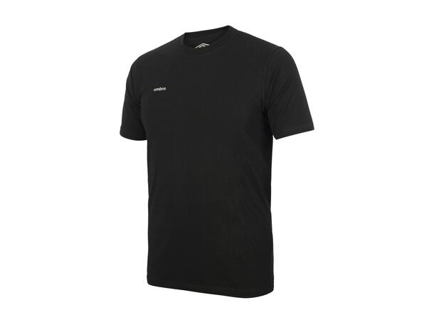 UMBRO Core Cotton Stretch Tee Sort XS Rundhalset t-skjorte 