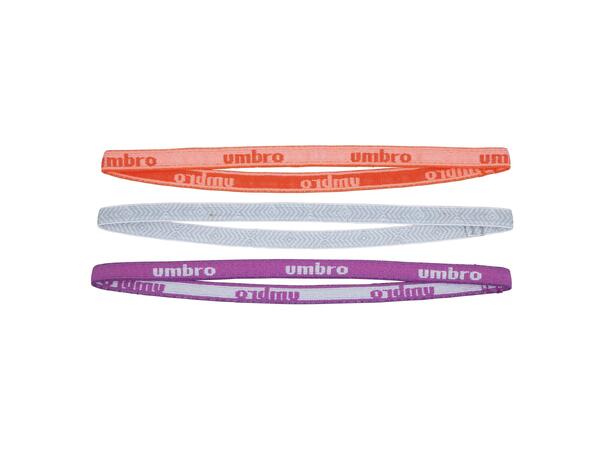 UMBRO Core Hair Band 3 pk Coral 0 Pakke med 3 elastiske hårbånd 