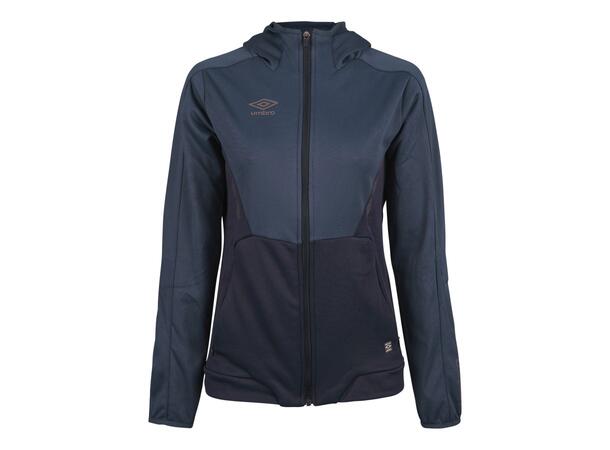 UMBRO Core Tech Hood Zip W Marine 36 Jakke med hette, i resirkulert polyester 