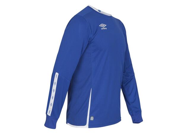 UMBRO UX Elite LS Jsy j Blå/Hvit 128 Flott langermet spillertrøye 