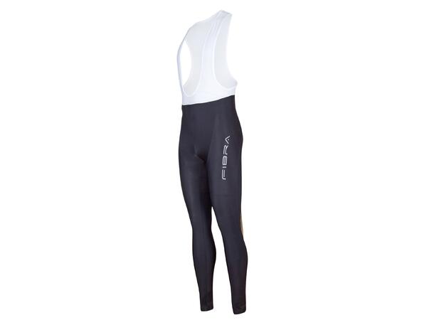 FIBRA Active Bike Tights Warm Sort S Sykkelbukse med seler 