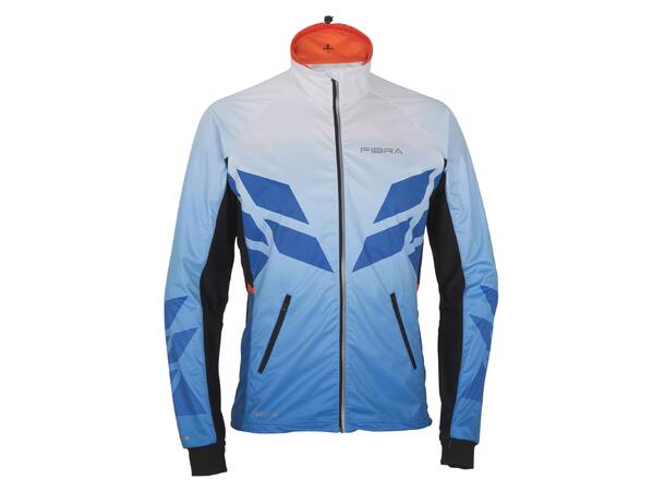 FIBRA Sync Hybrid Jacket Jr Blå 128 Treningsjakke med vindtett front 