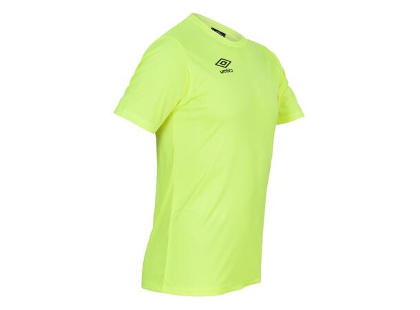 UMBRO Core Poly Tee jr Neongul 116 Enkel, tekniske polyestertrøye 