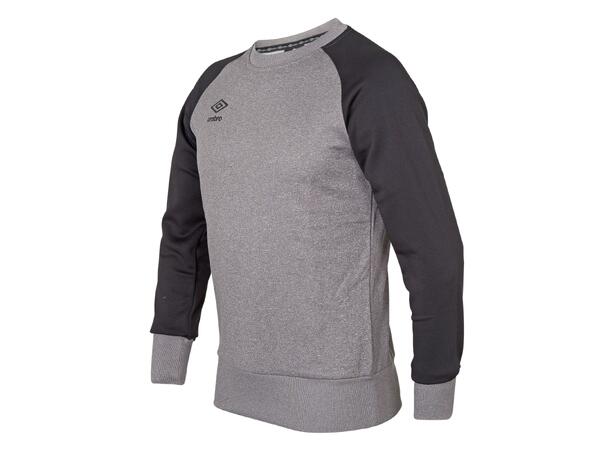 UMBRO Core Tech Crewneck jr Lys grå 116 Rundhalset genser i polyester til junior 