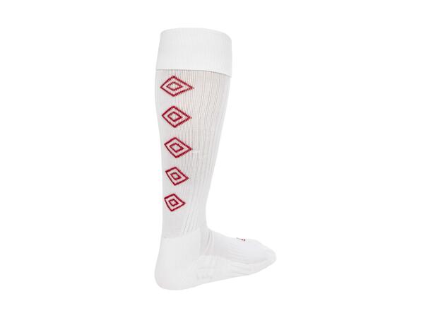 UMBRO UX Elite Fotb.Str Hvit/Rød 26-29 Solide fotballstrømper - god passform 